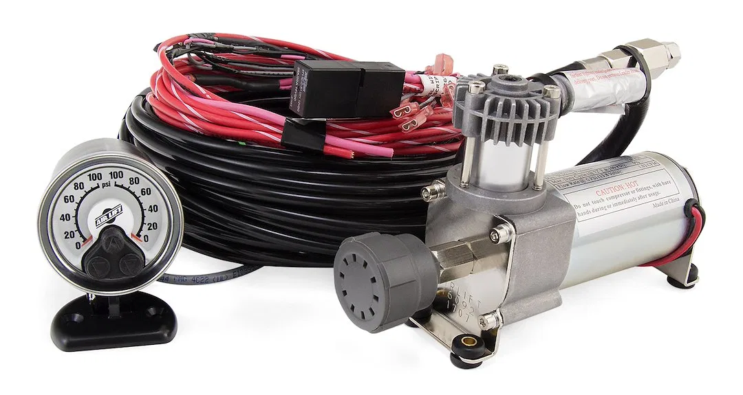 25856 – AIR LIFT Helper Spring Compressor Kit, Dual Path Controls 2 Air Springs Independently With Heavy Duty Compres...
